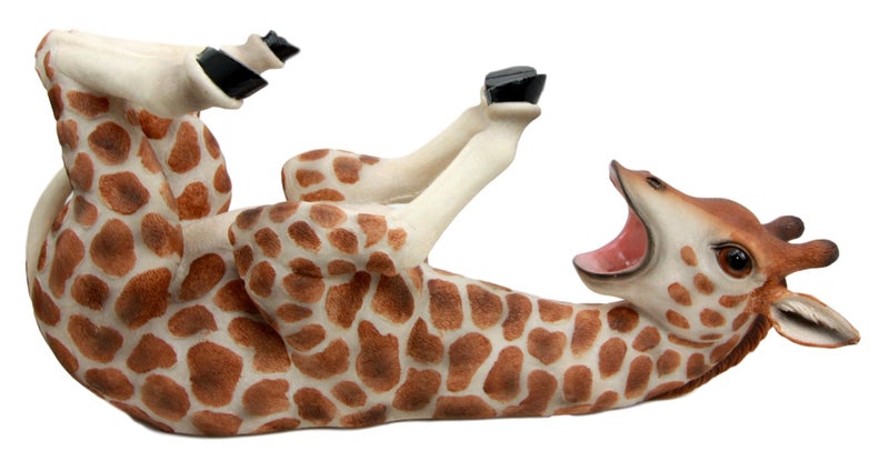 Ebros Gift Ebros Safari Tall Drink Thirsty Long Necked Giraffe Wine Bottle Holder Caddy Figurine Home Kitchen Party Hosting Decor Sculpture of Savanna Grasslands Wild Animals Giraffes Housewarming Gift (1) - Image 3